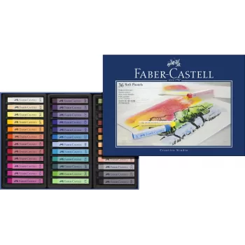 Creioane pastel soft 36 culori Faber-Castell-1