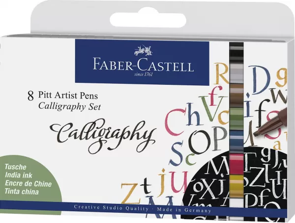 Pitt artist pen set caligrafic 8 buc Faber-Castell-1-IMG-slider