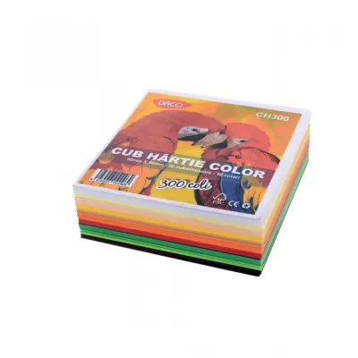 Cub hartie color 9 x 9 cm DACO-img