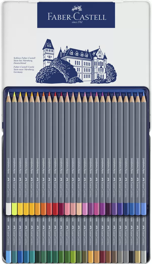 Creioane colorate aquarelle 48 culori goldfaber cut. Metal faber-3-IMG-slider