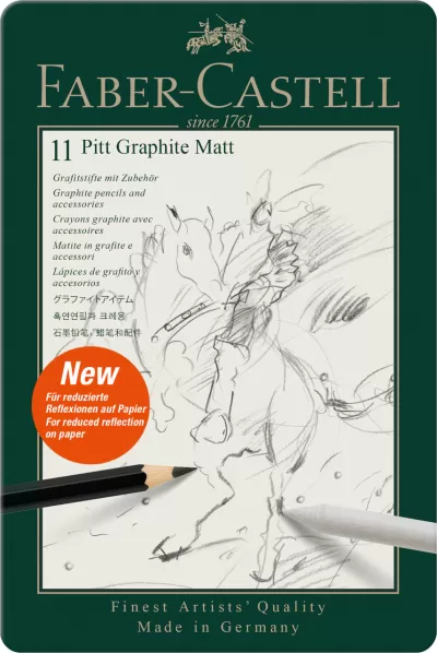 Set 11 buc creion grafit mat pitt Faber-Castell-img