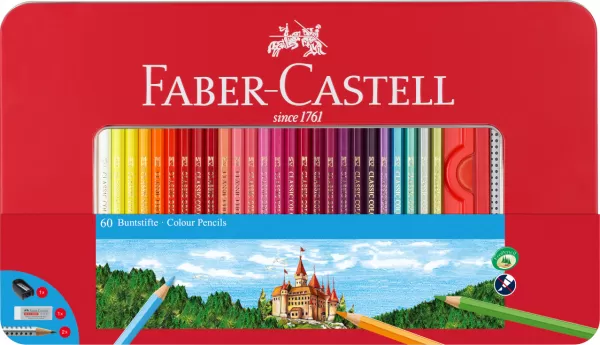 Creioane colorate 60 culori cutie metal Faber-Castell-1-IMG-slider