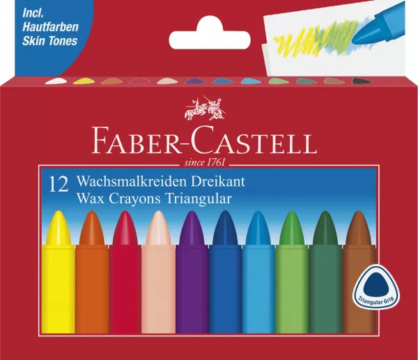 Creioane cerate triunghiulare 12 culori Faber-Castell-1-IMG-slider