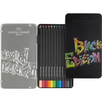 Creioane colorate 12 culori black edition cutie metal Faber-Castell-3-IMG-slider-mobile