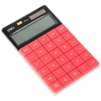 Calculator de birou 12 DG, rosu, Deli 1589R-2-IMG-slider-mobile