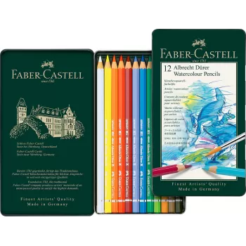 Creioane colorate acuarela 12 culori a. Durer Faber-Castell-2