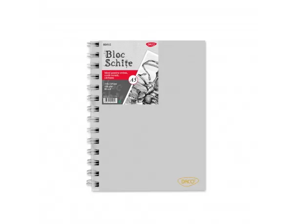 Sketchbook - bloc schite A5, 120g/mp, 80 file DACO BD512-1-IMG-slider