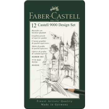 Set design 12 buc creion grafit castell 9000 Faber-Castell-1