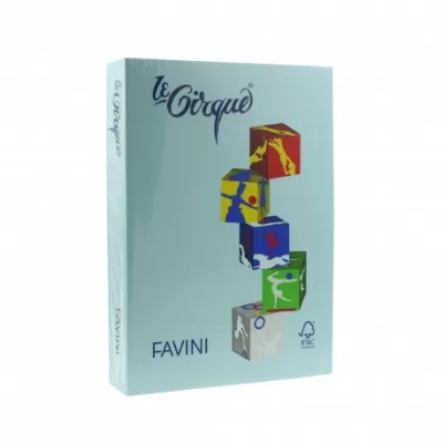 Carton color 160g/mp A4 106 ALBASTRU DESCHIS FAVINI-img