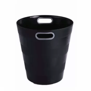 Cos gunoi negru, material plastic, pentru birou Ark-1