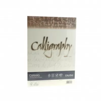 Hârtie caligrafică 200g/mp A4 50 coli CREM FAVINI CANVAS-img