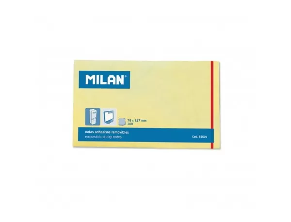 Bloc notes adeziv 125 x 75 Galben pal MILAN-1-IMG-slider