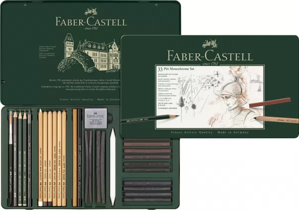 Set pitt monochrome grafit+carbune+pastel 33 buc Faber-Castell-2-IMG-slider