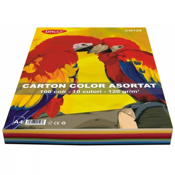 Carton color A4  100 coli  10 culori  DACO 120g/mp CN120-1-IMG-slider