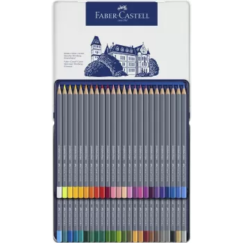 Creioane colorate aquarelle 48 culori goldfaber cut. Metal faber-3