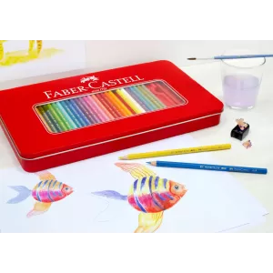 Creioane colorate 60 culori cutie metal Faber-Castell-3-IMG-nav