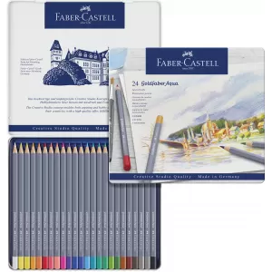 Creioane colorate aquarelle 24 culori goldfaber cut. Metal faber-3-IMG-nav