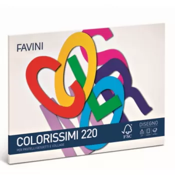 Bloc desen D4 16 file 220 g/mp Colorissimi FAVINI-1