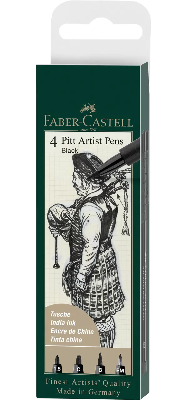 Pitt artist pen set 4 buc negru ( 1.5,c,b,fm) Faber-Castell-1-IMG-slider