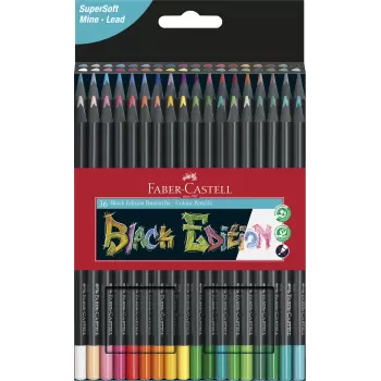 Creioane colorate 36 culori black edition Faber-Castell-1