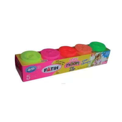 Plastilina usoara neon 5x50g FATIH-img