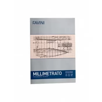 Hârtie milimetrică 80g/mp A4 10 coli FAVINI-1