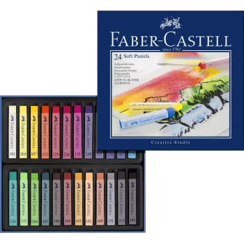 Creioane pastel soft 24 culori Faber-Castell-1