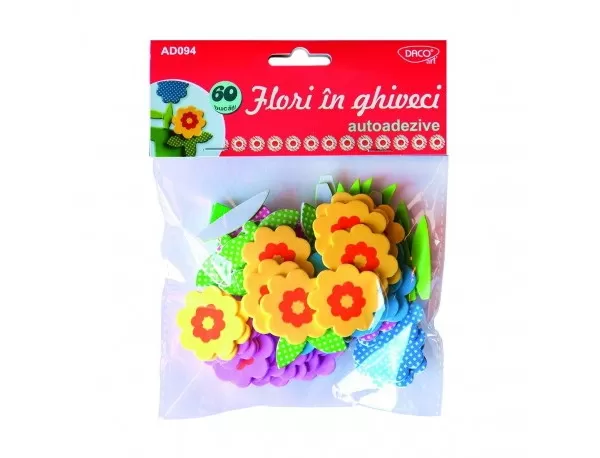 Accesorii craft - AD094 Flori în ghiveci spumă AA DACO-1-IMG-slider