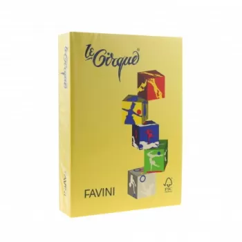 Carton color 160g/mp A4 200 GALBEN INCHIS FAVINI-1