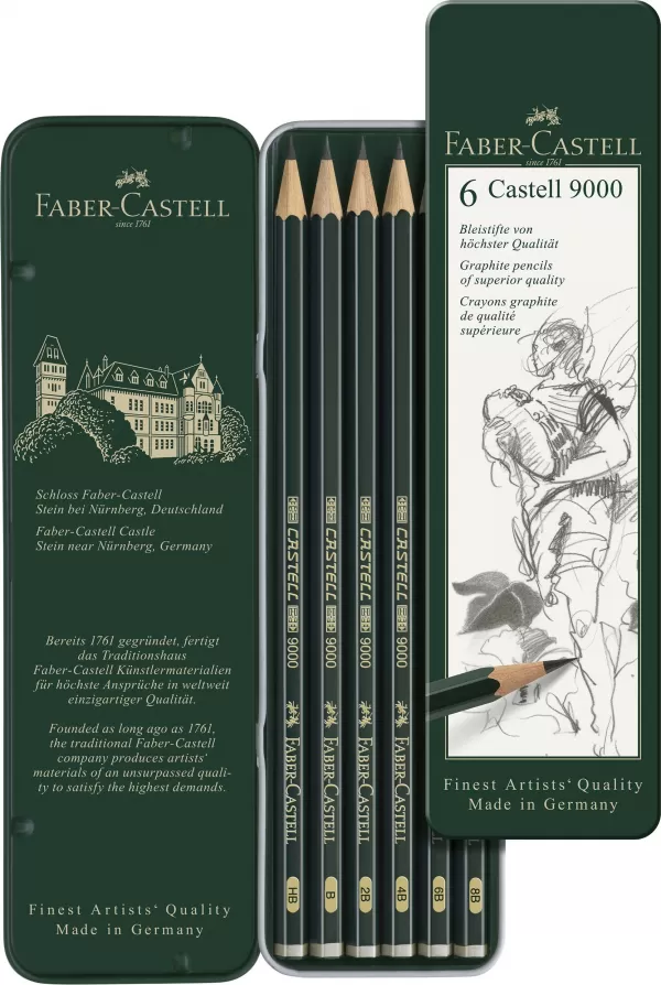 Set 6 buc creion grafit castell 9000 Faber-Castell-2-IMG-slider