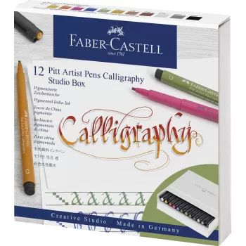 Pitt artist pen caligrafic cutie studio 12 buc Faber-Castell-1