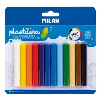 Plastilina 12 culori 140g Milan-1