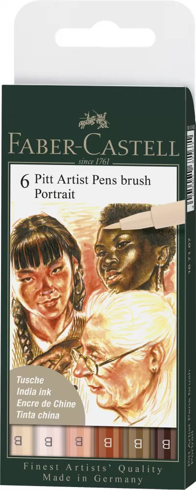 Pitt artist pen set 6 buc portret Faber-Castell-img