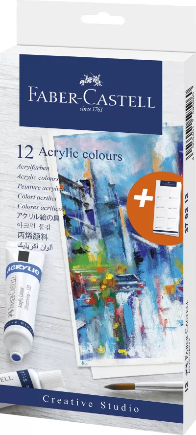 Acuarele acrilice 12 culori 20ml Faber-Castell-img