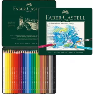 Creioane colorate acuarela 24 culori a. Durer Faber-Castell-2-IMG-nav