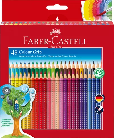 Creioane colorate 48 culori grip Faber-Castell-img