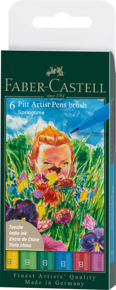 Pitt artist pen set 6 buc culori primavara 2022 Faber-Castell-img