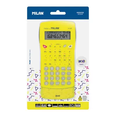 Calculator stiintific 10 DG, galben acid, Milan 159005YBL-img