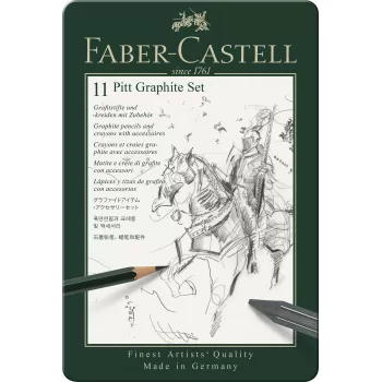 Set pitt monochrome grafit 11 buc Faber-Castell-1