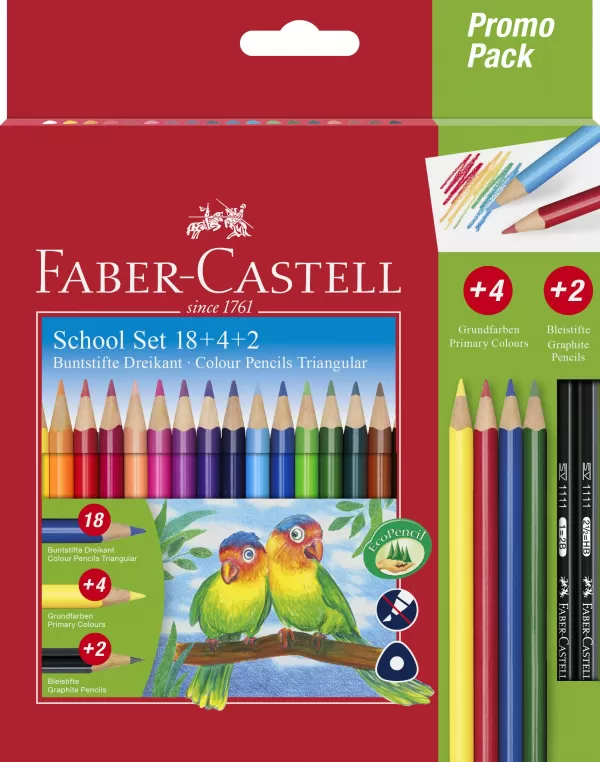 Creioane colorate triunghiulare 18+4+2 promo Faber-Castell-1-IMG-slider