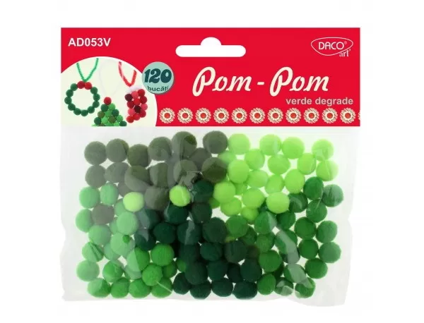 Accesorii craft - AD053 Pom Pom Verde degrade-1-IMG-slider