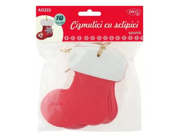 Accesorii craft - AD222 Cizmulici cu sclipici spuma DACO-1-IMG-slider