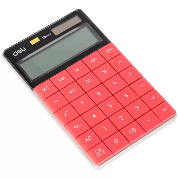 Calculator de birou 12 DG, rosu, Deli 1589R-2-IMG-slider