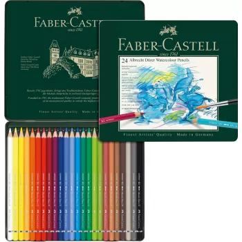 Creioane colorate acuarela 24 culori a. Durer Faber-Castell-2