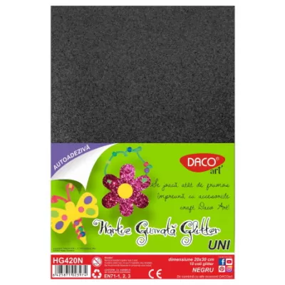 Hârtie gumată AA glitter HG420N 20X30CM 10COLI DACO-img