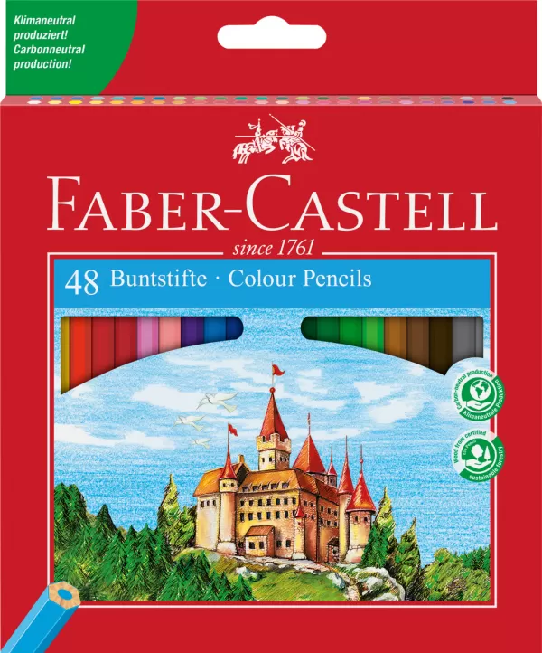 Creioane colorate 48 culori + ascutitoare eco l Faber-Castell-1-IMG-slider