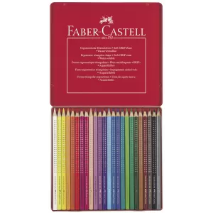 Creioane colorate 24 culori cutie metal grip 2001 Faber-Castell-2-IMG-nav