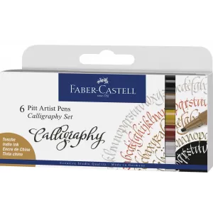 Pitt artist pen set caligrafic 6 buc Faber-Castell-1-IMG-nav