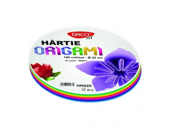 Hârtie origami 20 cm, 100/set DACO-1-IMG-slider