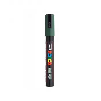 Posca marker UNI verde inchis - English Green, varf mediu 1.8-2.5 mm PC-5M-3